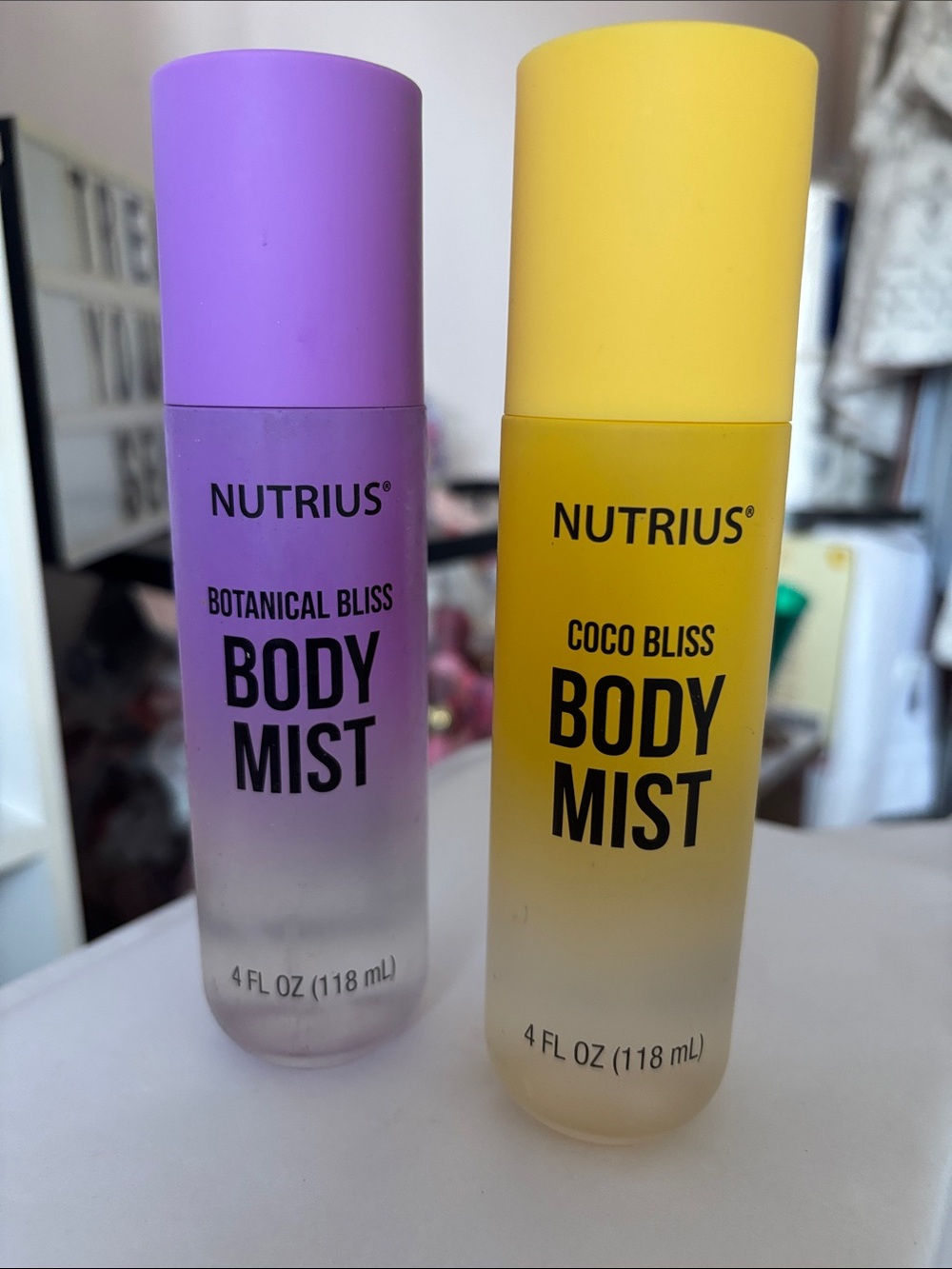 Nutrius Body Mist Duo — Botanical Bliss & Yellow Coco Bliss